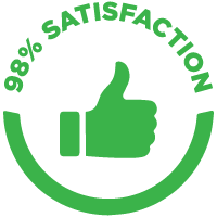 Badge 98% de satisfaction client Nuisi'Guard